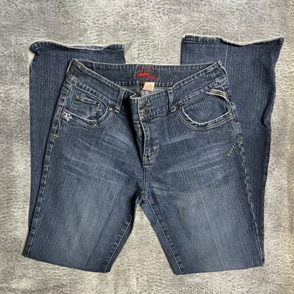 Y2k Jessica Simpson Embroidered Bootcut Jeans